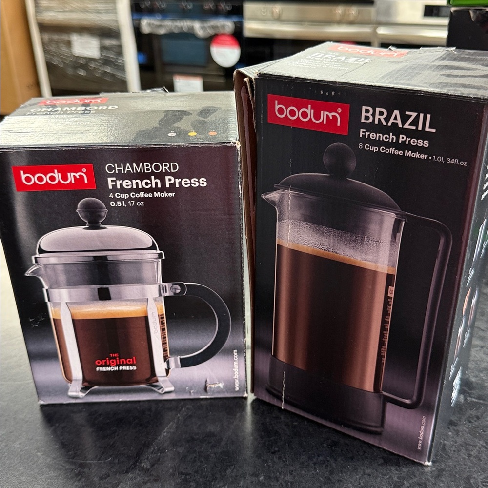 Bodum Chambord and Brazil French Press Set - Black